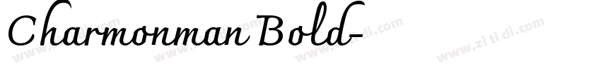 Charmonman Bold字体转换
